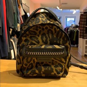 Stella McCartney Leopard Print Mini Backpack
